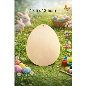 Jajko 2 17,5cm z otworem, jajko 17,5cm z otworem, sklejka 3mm